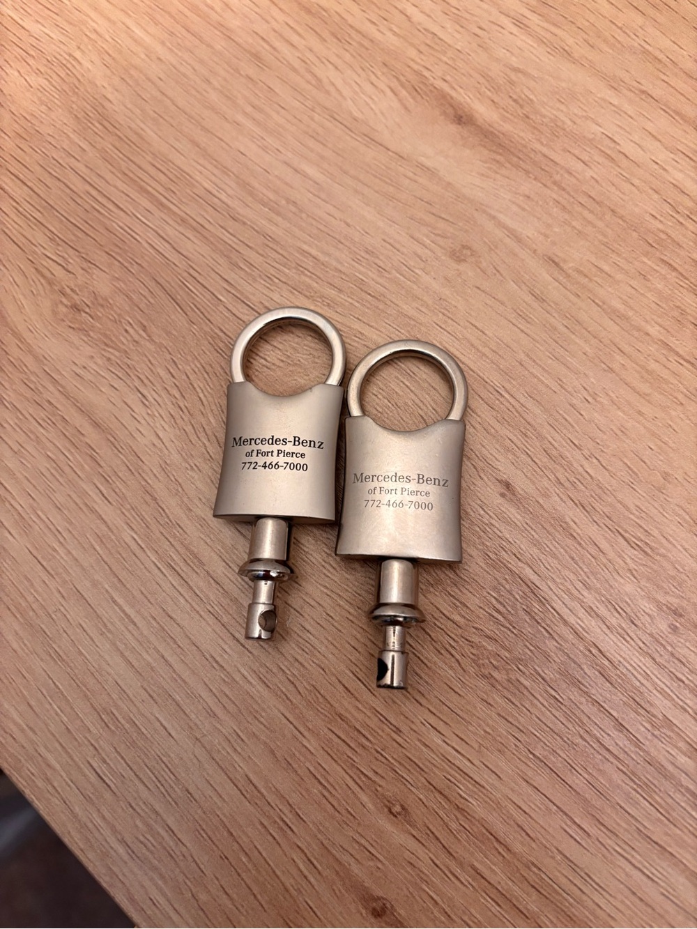 Mercedes Benz Metal Valet Key Rings (2) - Picture 3 of 3